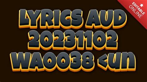 lyrics aud-20231102-wa0003<unknown>|SONGLYRICS.com .